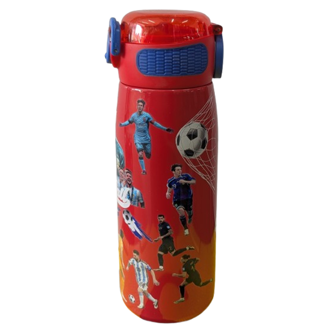 Red stainless steel water bottle